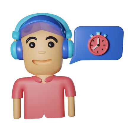 Customer Support  3D Icon