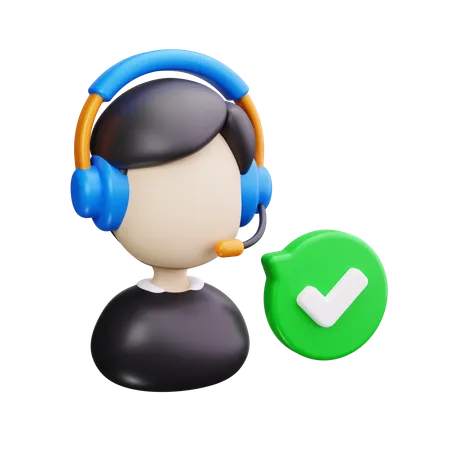 Customer Support  3D Icon