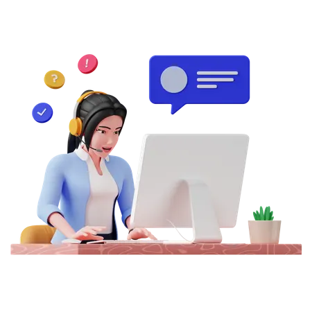 customer support 3d icon png download 4487272