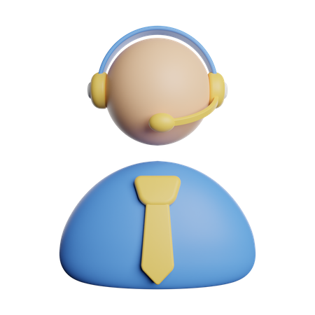 Customer Support  3D Illustration