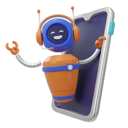 Customer Support Bot  3D Icon