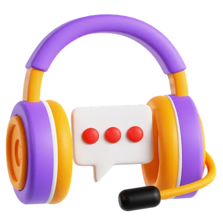 Customer Support Chat  3D Icon