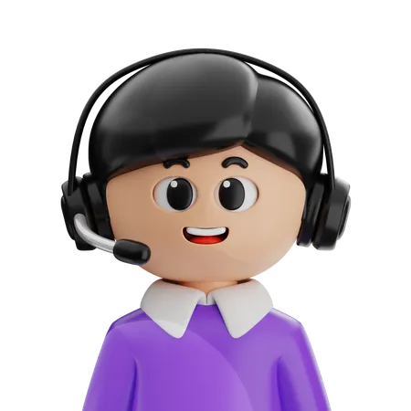 Customer Supporter  3D Icon