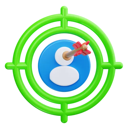 Customer Target  3D Icon