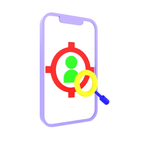 Customer target  3D Icon