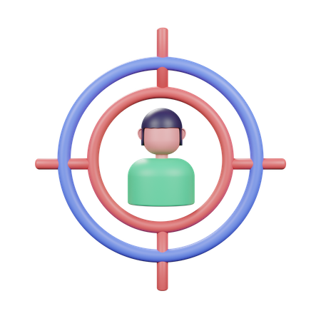 Customer Target  3D Illustration