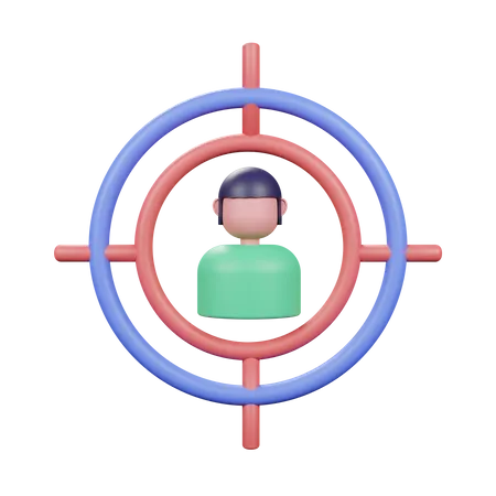 Customer Target  3D Illustration