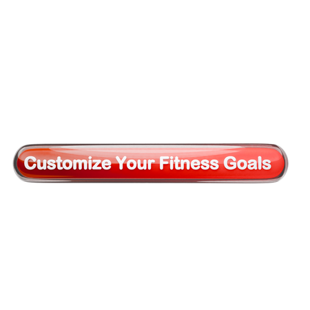 Customize Your Fitness Goals  3D Icon