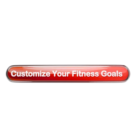 Customize Your Fitness Goals  3D Icon