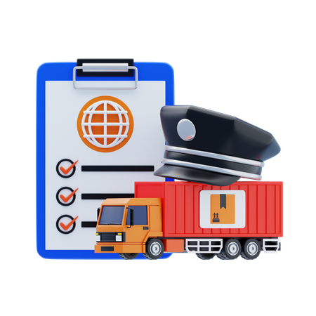 Customs Clearance  3D Icon