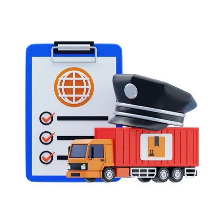 Customs Clearance  3D Icon