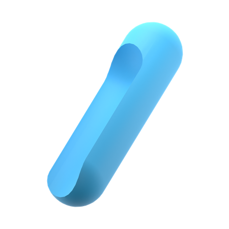 Cut Capsule  3D Icon