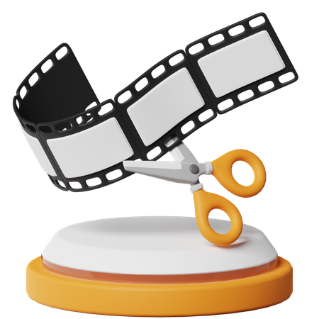 Cut Film  3D Icon