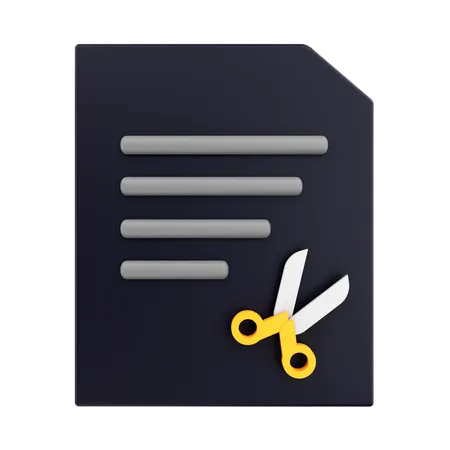 Cut Folder  3D Icon