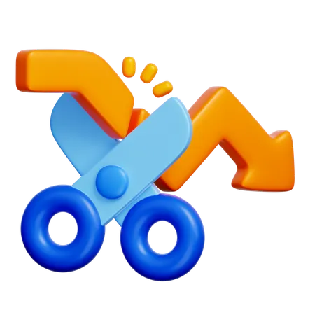 Cut Loss  3D Icon