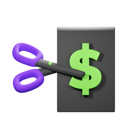 Cut price  3D Icon