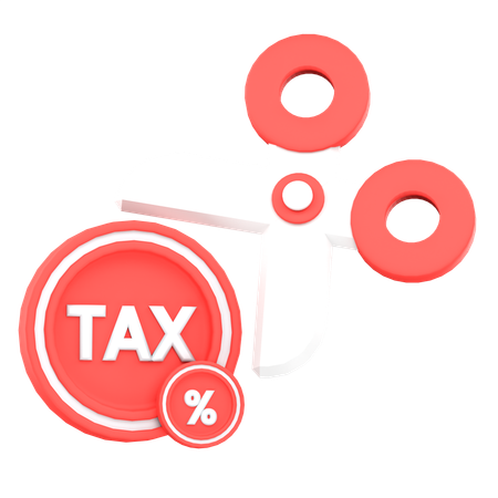 Cut Tax  3D Icon