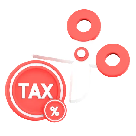 Cut Tax  3D Icon