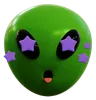 Cute Alien Star Emoji