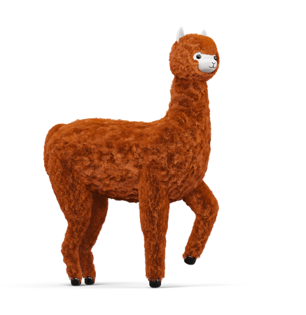 Cute Alpaca  3D Icon