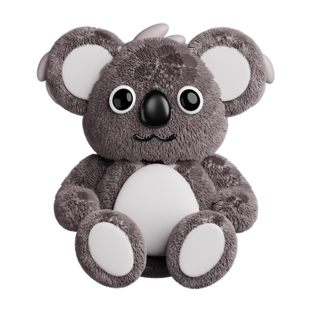 Cute Animal Koala Doll  3D Icon