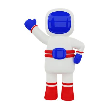 Cute Astronaut  3D Illustration