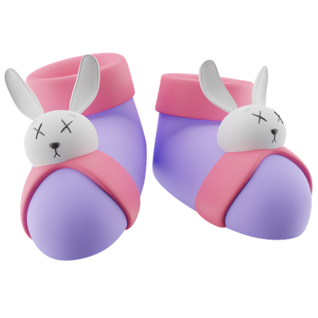 Cute Baby Shoes  3D Icon