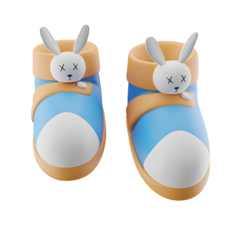 Cute Baby Shoes  3D Icon