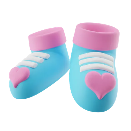 Cute Baby Shoes  3D Icon