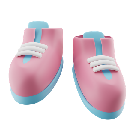 Cute Baby Shoes  3D Icon