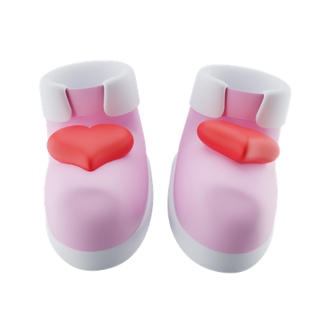 Cute Baby Shoes  3D Icon