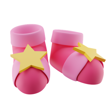 Cute Baby Shoes  3D Icon