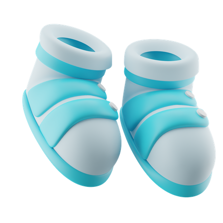 Cute Baby Shoes  3D Icon