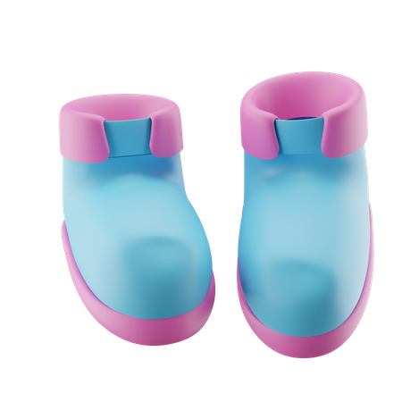 Cute Baby Shoes  3D Icon