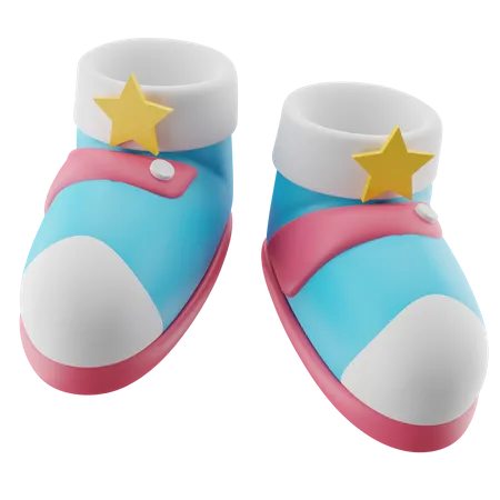 Cute Baby Shoes 3D Icon