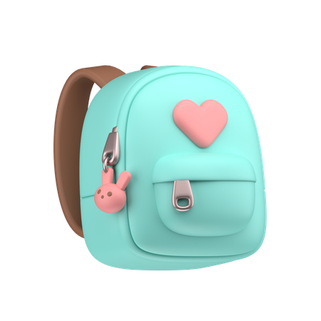 Cute Backpack  3D Icon