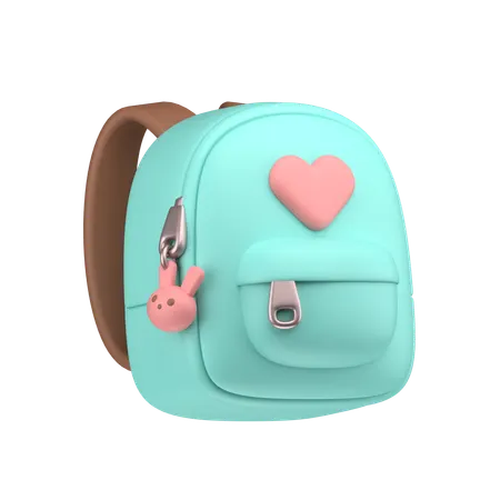 Cute Backpack  3D Icon