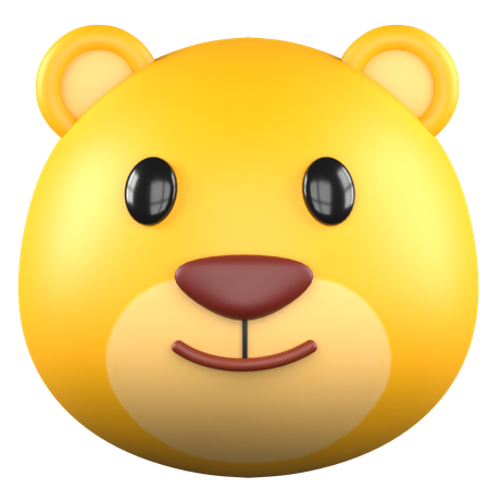 Cute Bear  3D Icon