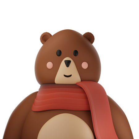 Cute Bear  3D Icon