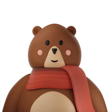 Cute Bear  3D Icon