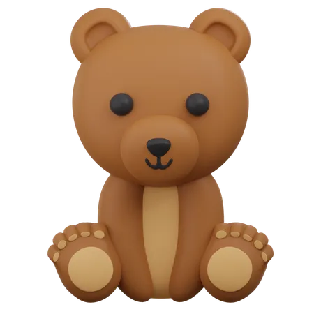 Cute Bear  3D Icon