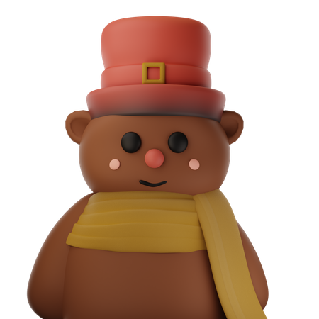 Cute Bear 3D Icon