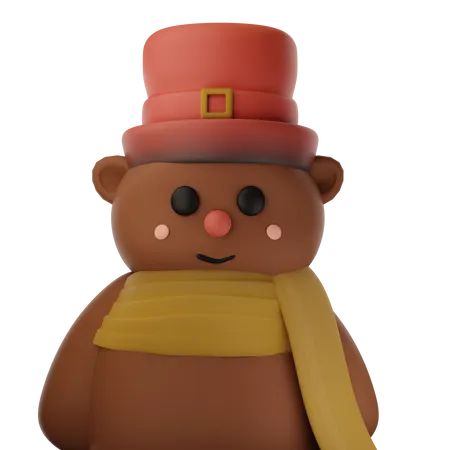 Cute Bear 3D Icon