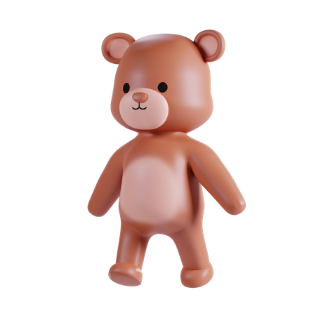 Cute Bear Animal  3D Illustration