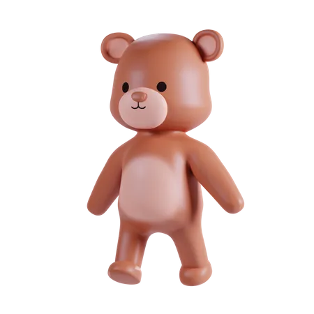 Cute Bear Animal  3D Illustration