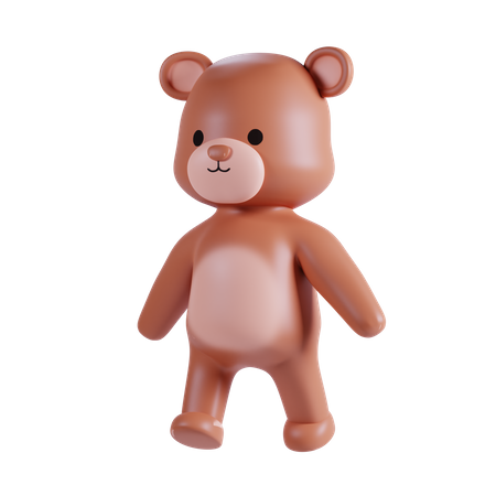 Cute Bear Animal 3D Illustration
