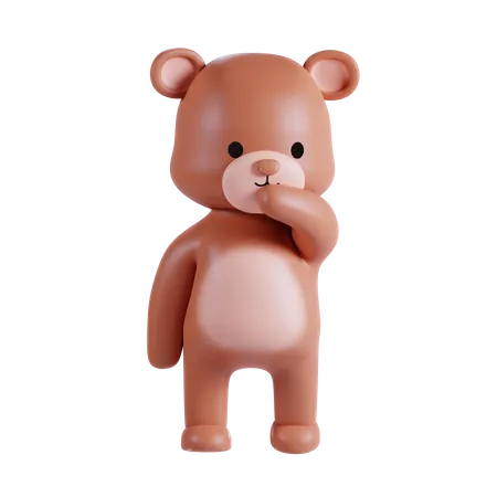 3 D Cute Bear Illustration 3D Illustration
