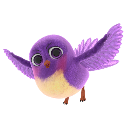 Cute Bird  3D Icon