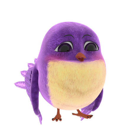 Cute Bird  3D Icon