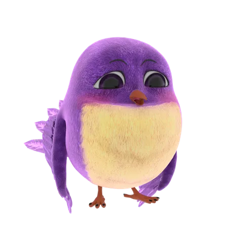 Cute Bird  3D Icon